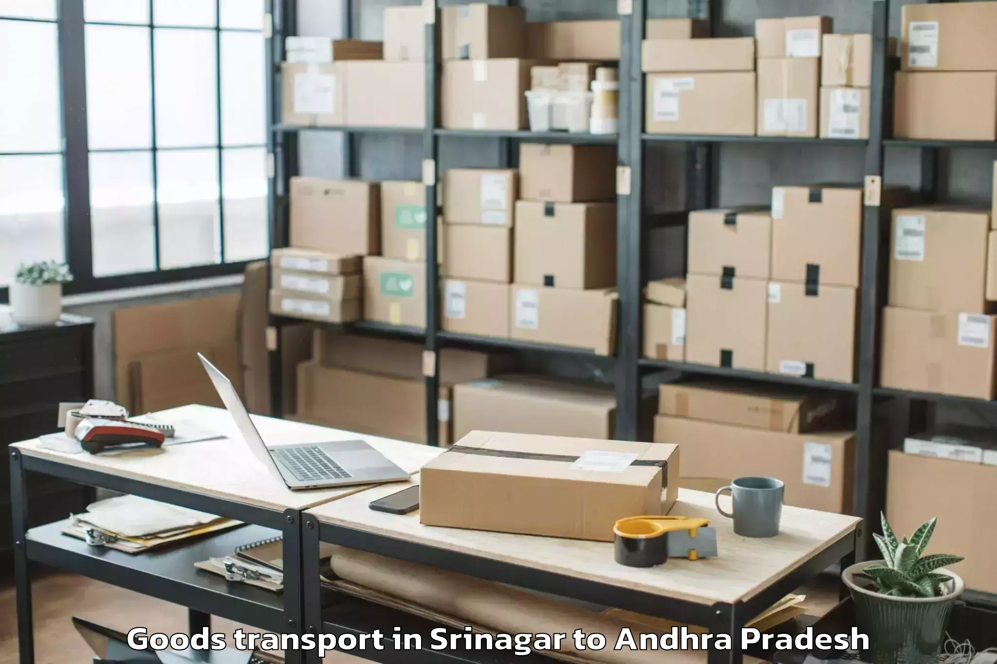 Srinagar to Prathipadu Goods Transport